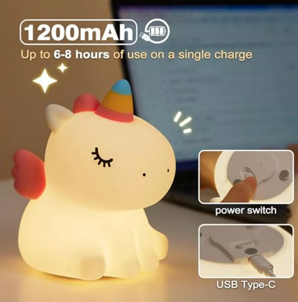 Lampara decorativa unicornio